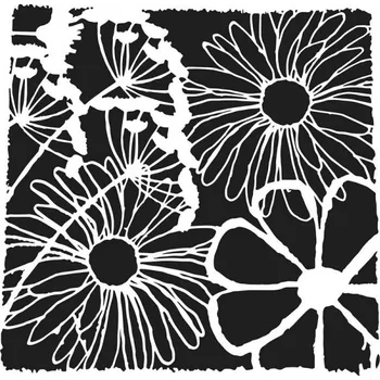 Šablona TCW 6aquot;x6aquot; (15,2x15,2 cm) - Framed Flowers