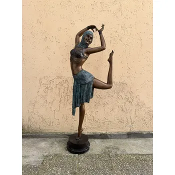Velká bronzová socha tanečnice 167 cm