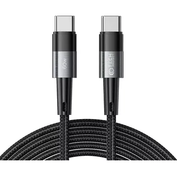 Datový kabel Kabel Tech-Protect UltraBoost YJ-0023 USB-C PD60W/3A 3m černý/šedý