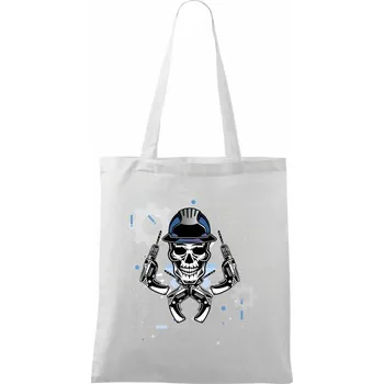 Lebka domácí kutil - Taška bavlněná - 42 x 38 cm ( Bílá )