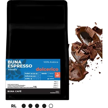 Káva BUNA CAFÉ Buna Espresso dolcerico 100%, 1000g