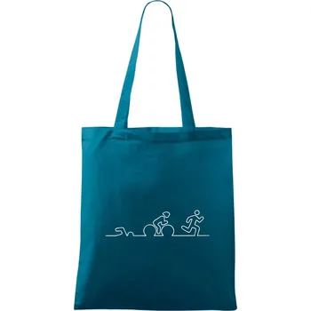 EKG triatlon - Taška bavlněná - 42 x 38 cm ( Petrolejová )