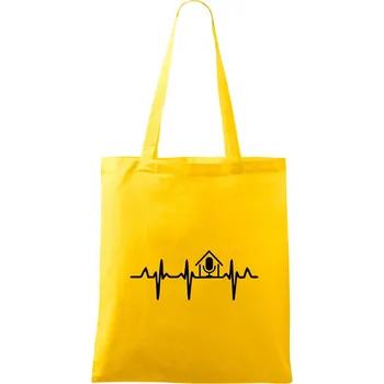 EKG rumka - Taška bavlněná - 42 x 38 cm ( Žlutá )