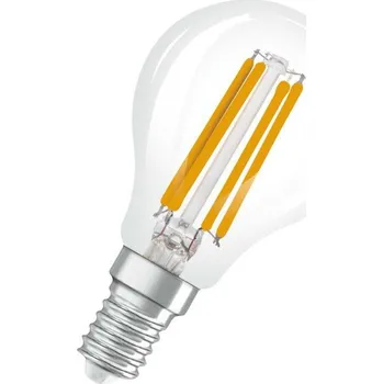 Žárovka LEDVANCE LED Superstar Plus Classic P 40 Filament Glow DIM 4W 822-827 E14 4058075435476