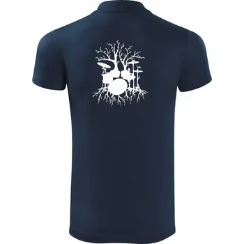 Pánská košile Bubeník strom - Polokošile Victory sportovní (dresovina) - XL ( Námořní modrá (velmi tmavá - téměř černá) )