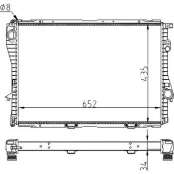 Chladič motoru Chladič, chlazení motoru HART 605 667