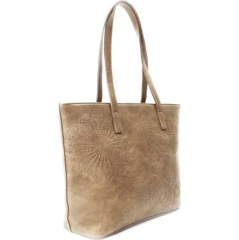 Kabelka Světle hnědá dámská kabelka do ruky i přes rameno Vaznie