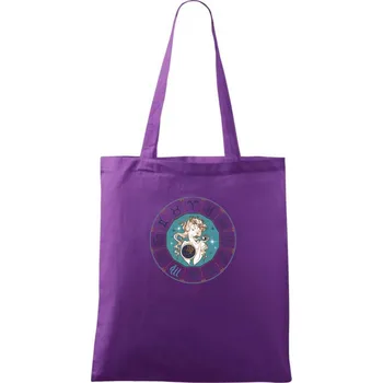 Souhvězdí panna barevné - Taška bavlněná - 42 x 38 cm ( Fialová )