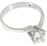 sZlato.cz 3956 Zlatý zásnubní prsten z bílého zlata Velikost obvod (mm): 55, Váha: 2.67 g