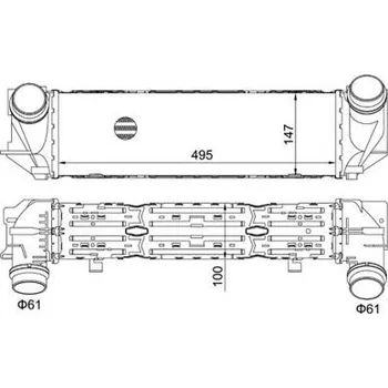 Chladič motoru Chladič turba HART 621 261