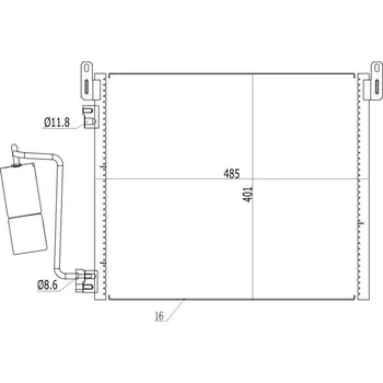 Výparník klimatizace Kondenzátor, klimatizace HART 619 062