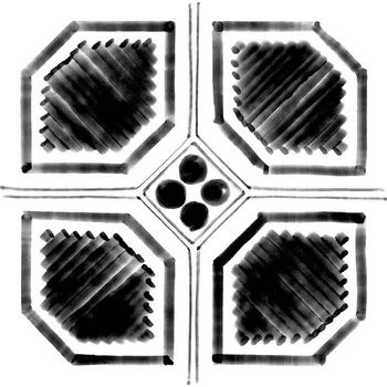 Dlažba Vives Ceramica Vodevil Octógono Variette Sombra 20x20 dlažba mraz.