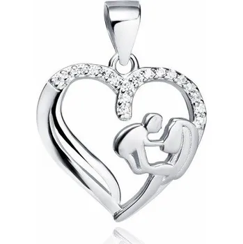 Přívěsek sZlato.cz 3513 Zlatý přívěs matka s dítětem Osázení: Zirkony