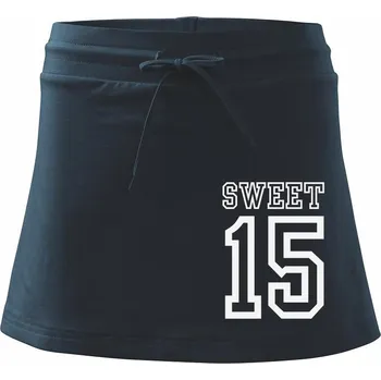 Dámská sukně Sweet 15 - Sportovní sukně - two in one - XL ( Námořní modrá (velmi tmavá - téměř černá) )