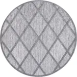 Kulatý terasový koberec SANTORINI - 457 antracitový Průměr koberce: 200cm