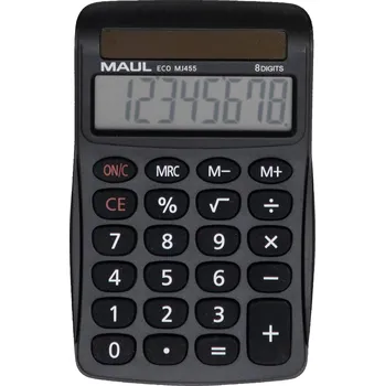 Kalkulačka Maul ECO MJ 455 stolní kalkulačka, displej (počet míst) 8, solární napájení, černá