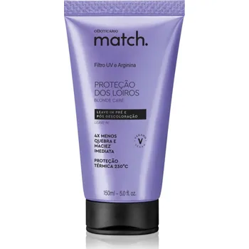 Stylingový přípravek oBoticário Match. Blonde Care obnovující bezoplachová maska pro blond vlasy 150 ml
