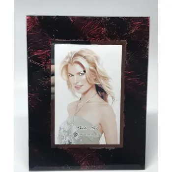 Rám na obraz Skleněný rámeček na fotografie červený