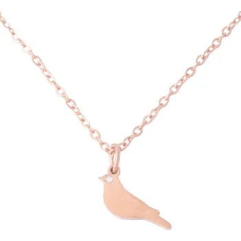 Řetízek Řetízek s ptáčkem růžové zlato