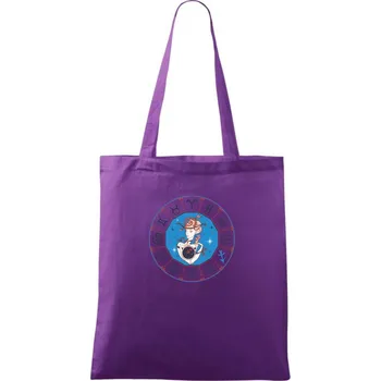 Souhvězdí střelec barevné - Taška bavlněná - 42 x 38 cm ( Fialová )