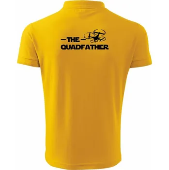 Pánská košile Dron quadfather - Polokošile pánská Pique Polo 203 - 5XL ( Žlutá )