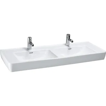 Umyvadlo Laufen dvojité umyvadlo 130 cm s 2 otvory pro baterie Varianta: Bílá