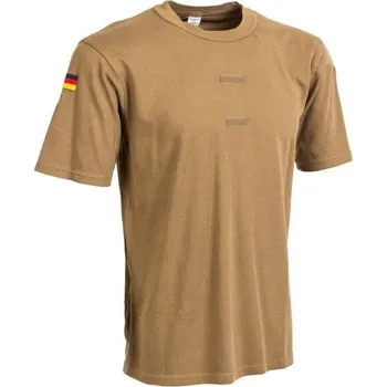 Bundeswehr Triko BW TROPEN s vlaječkami HNĚDÉ použité Hnědá 50/44