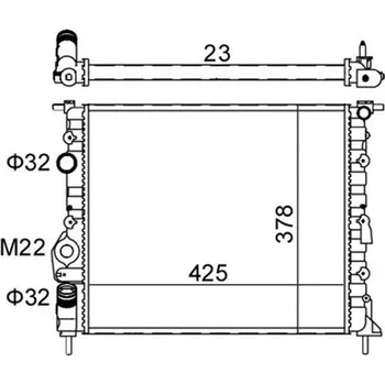 Chladič motoru Chladič, chlazení motoru HART 601 382