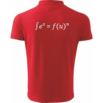 Pánská košile Sex-fun - Polokošile pánská Pique Polo 203 - M ( Červená )