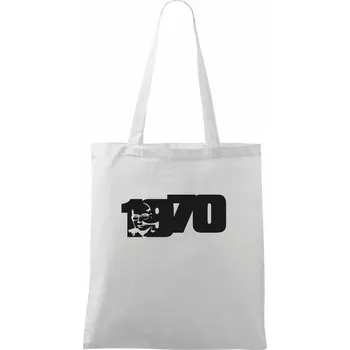 Husákovo dítě - 1970 - Taška bavlněná - 42 x 38 cm ( Bílá )