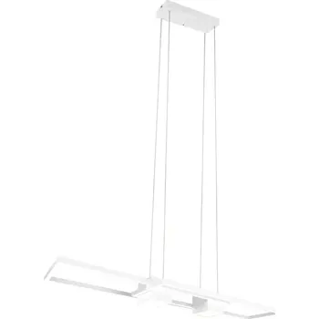 Trio Leuchten 347710431 ALBANY - Závěsné LED bílé svítidlo s dálkovým ovladačem, LED 37W, 2700 - 6500K, 100 x 28cm (Závěsný lustr stmívatelný dálkovým ovladačem)