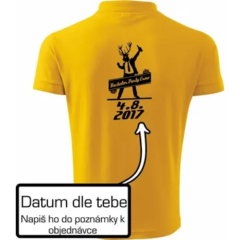 Pánská košile Bachelor Crew - Polokošile pánská Pique Polo 203 - 4XL ( Žlutá )
