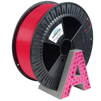 3D tisk AURAPOL PLA 3D Filament Malinová částečně transparentní 2,5 kg 1,75 mm bulk