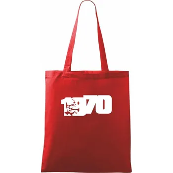 Husákovo dítě - 1970 - Taška bavlněná - 42 x 38 cm ( Červená )