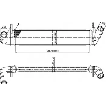 Chladič motoru Chladič turba HART 614 232