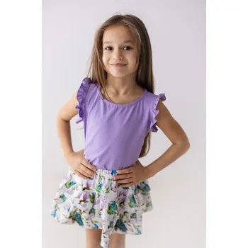 Dívčí legíny Dívčí blůzka s kanýrkem Lily Grey lila - 134