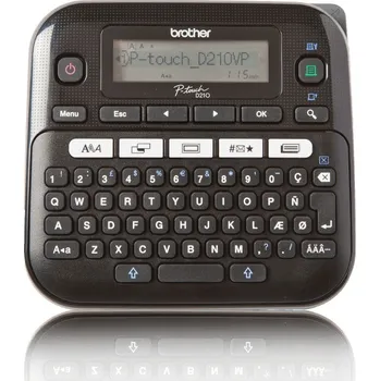 Tiskárna Brother PT-D210VP tiskárna štítků Tepelný přenos 180 x 180 DPI 20 mm/s QWERTY