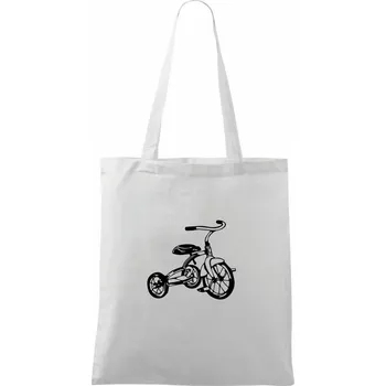Tříkolka dětská - Taška bavlněná - 42 x 38 cm ( Bílá )