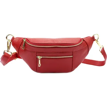 Ledvinka Dámská kožená ledvinka Luka 20-072 červená