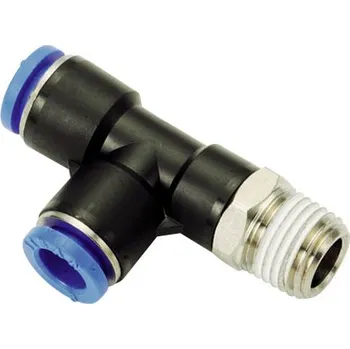 Fitinka STNC T-spojky, boční vnější závit R, pro hadičky 10mm - otočné Rozměr závitu: R1/8"