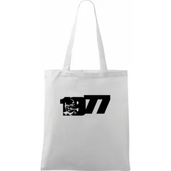 Husákovo dítě - 1977 - Taška bavlněná - 42 x 38 cm ( Bílá )