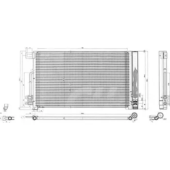 Výparník klimatizace Kondenzátor, klimatizace HART 608 680