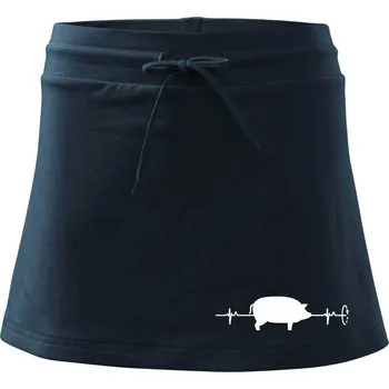 Dámská sukně EKG gril - Sportovní sukně - two in one - M ( Námořní modrá (velmi tmavá - téměř černá) )
