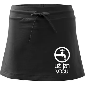 Dámská sukně Už jen vodu - Sportovní sukně - two in one - L ( Černá )