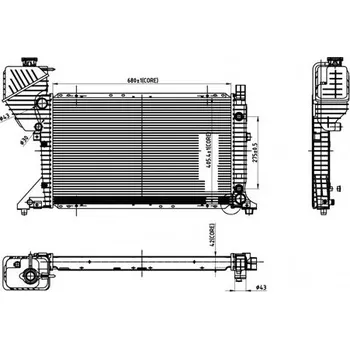 Chladič motoru Chladič, chlazení motoru HART 606 529