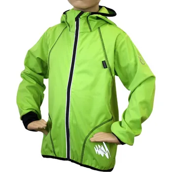 Chlapecká bunda Fantom softshellová bunda letní s kapucou zelená Velikost: 104