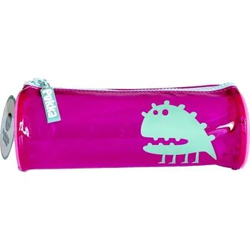 Penál PVC penál tuba, 22 cm, růžový