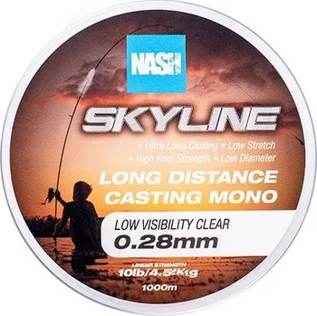 Nash Vlasec Skyline Mono Clear 1000m 0,35mm 6,8kg