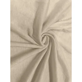 Prostěradlo Napínací prostěradlo JERSEY 180x200cm - krémová