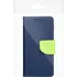 Pouzdro na mobilní telefon Fancy Book pro Xiaomi Redmi Note 11/11S Navy Blue/Lime